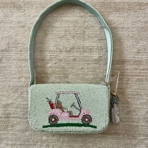 Viral Beaded Golf Cart Handbag